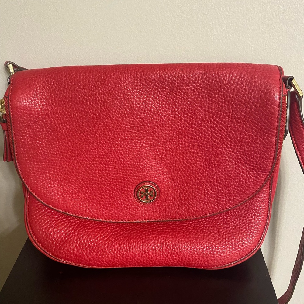 Tory Burch Robinson Red Crossbody Bag - ***Authentic***